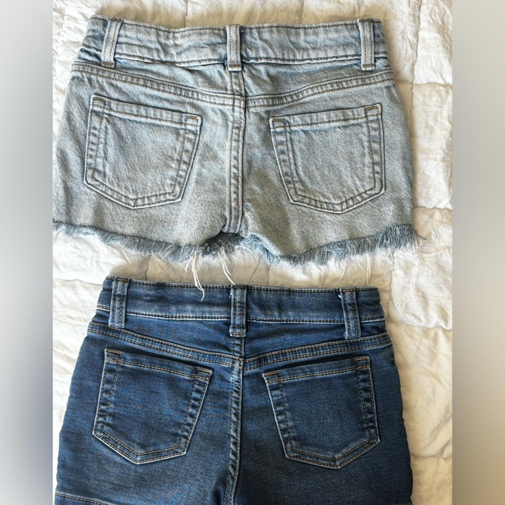 2 pairs of Cat & Jack Girls Denim Shorts size 4/5